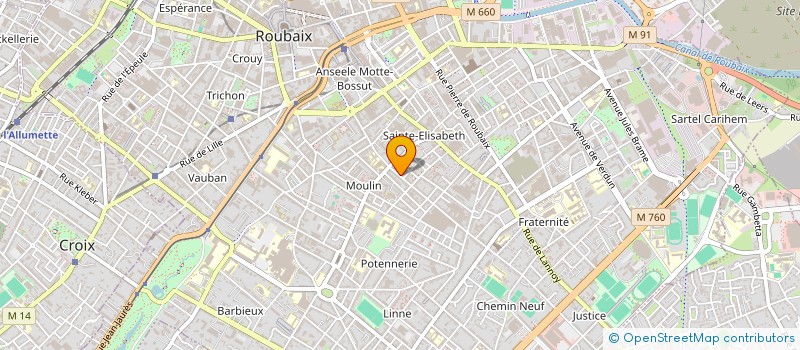 localisation de l'entreprise MADAME ESTELLE CLAEIS à ROUBAIX