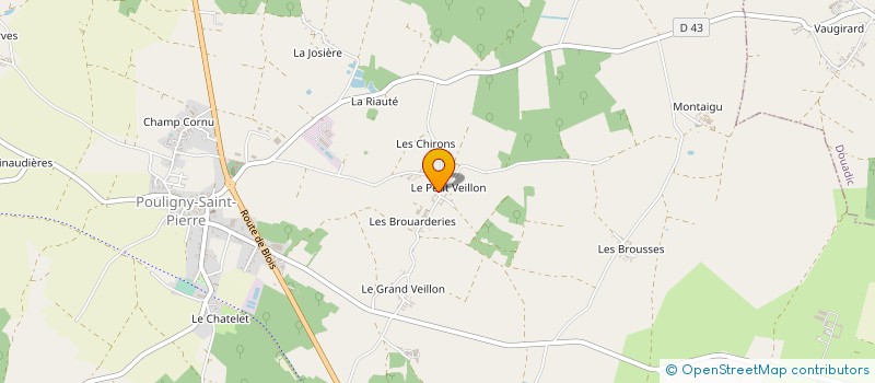 localisation de l'entreprise MADAME ESTELLE CLEMENT à POULIGNY-SAINT-PIERRE