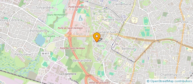 localisation de l'entreprise MADAME ESTELLE COADOU à ST-HERBLAIN