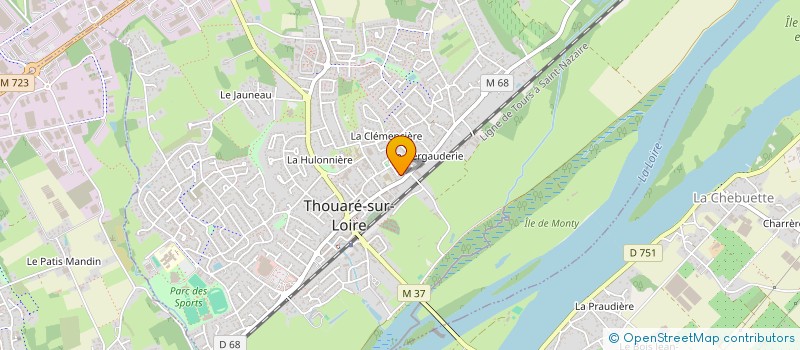 localisation de l'entreprise MADAME ESTELLE CODJOVI  THOUARE-SUR-LOIRE