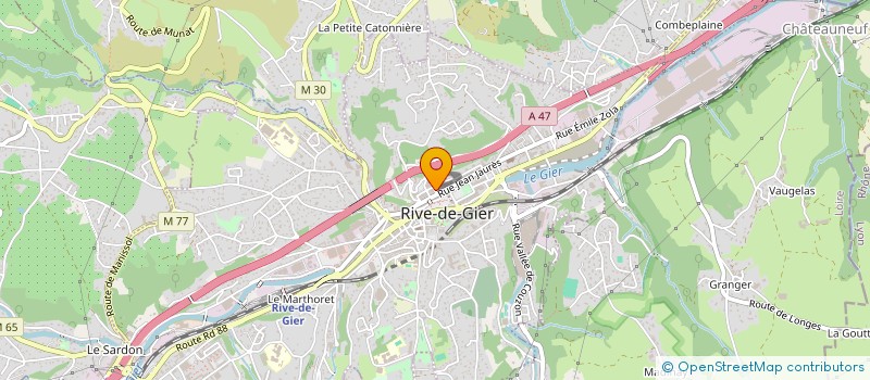 localisation de l'entreprise MADAME ESTELLE CORAZZA  RIVE-DE-GIER