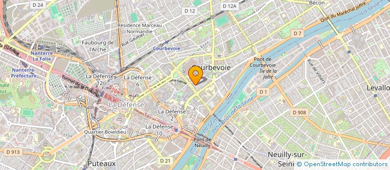 localisation de l'entreprise MADAME ESTELLE COUDERC  COURBEVOIE