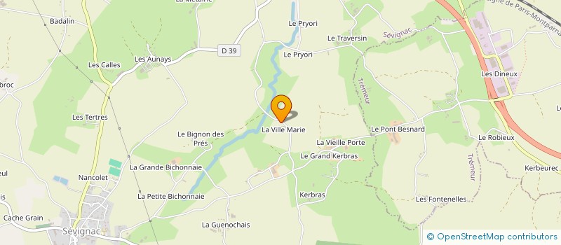 localisation de l'entreprise MADAME ESTELLE COURQUIN à SEVIGNAC