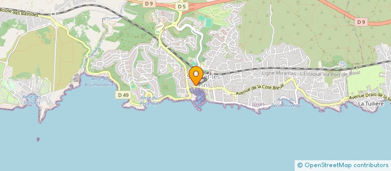 localisation de l'entreprise MADAME ESTELLE COUZI à SAUSSET-LES-PINS