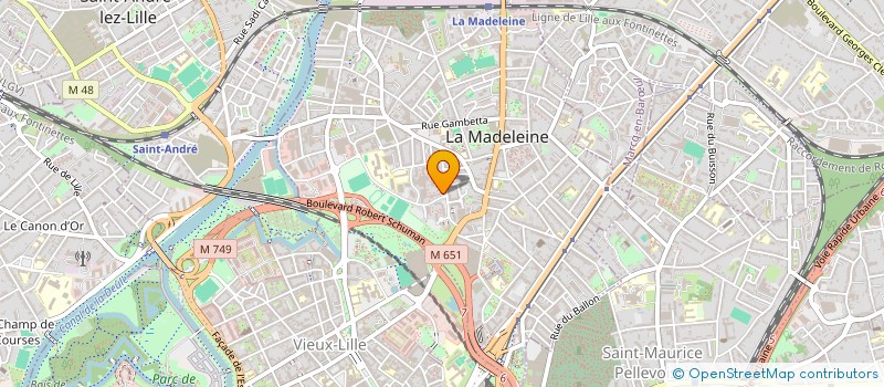 localisation de l'entreprise MADAME ESTELLE CREPIN à LA MADELEINE