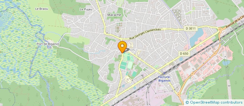 localisation de l'entreprise MADAME ESTELLE CROCHU  BIGANOS