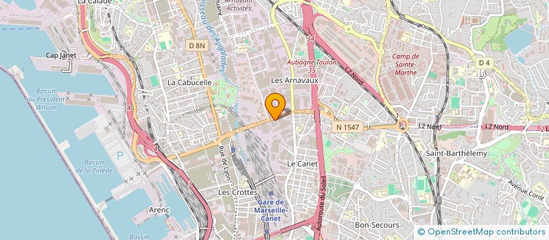 localisation de l'entreprise MADAME ESTELLE D'APREVAL à MARSEILLE