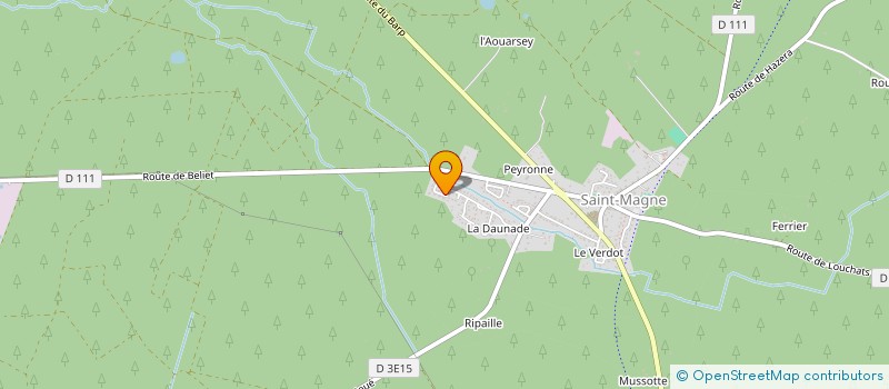 localisation de l'entreprise MADAME ESTELLE DA SILVA COSTA  ST MAGNE