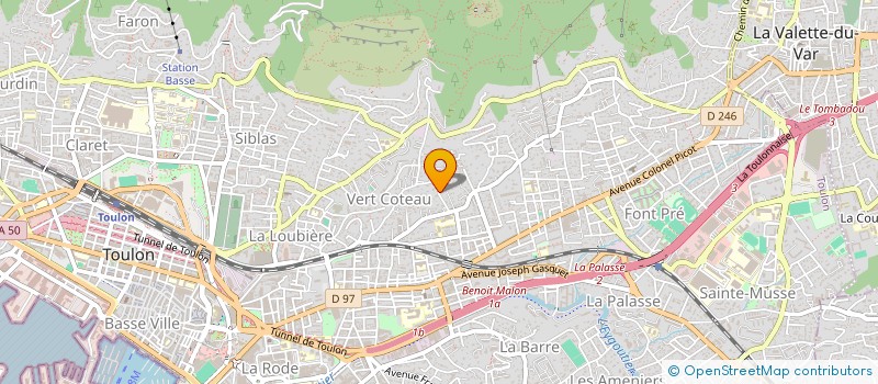 localisation de l'entreprise MADAME ESTELLE DEGIOANNI  TOULON