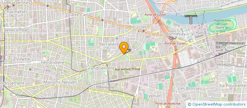 localisation de l'entreprise MADAME ESTELLE DELAGE  VILLEURBANNE