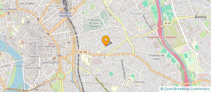 localisation de l'entreprise MADAME ESTELLE DELMAU  TOULOUSE