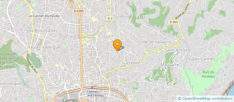 localisation de l'entreprise MADAME ESTELLE DELORME à CANNES