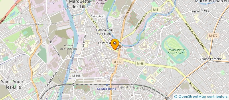 localisation de l'entreprise MADAME ESTELLE DENECKER à MARCQ-EN-BARŒUL