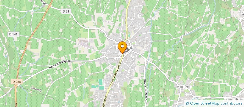 localisation de l'entreprise MADAME ESTELLE DENIS à CAROMB