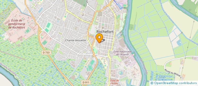 localisation de l'entreprise MADAME ESTELLE DEROSIER  ROCHEFORT