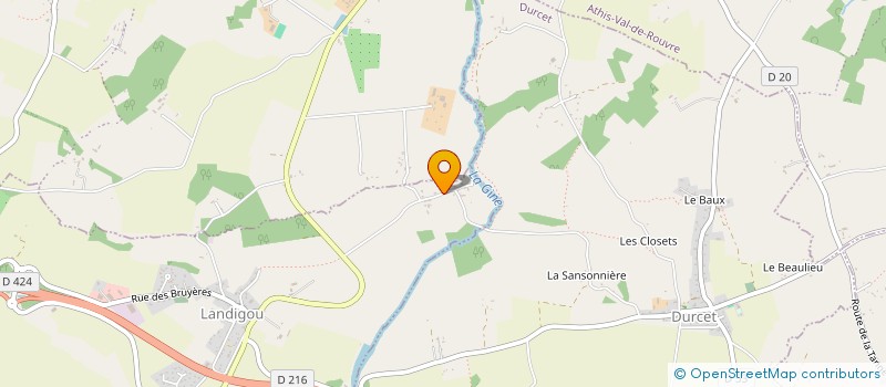 localisation de l'entreprise MADAME ESTELLE DESECHALLIERS à LANDIGOU