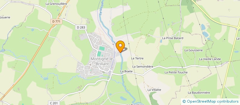 localisation de l'entreprise MADAME ESTELLE DESPRES  MONTIGNE-LE-BRILLANT