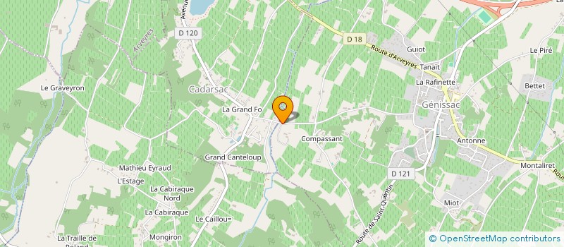localisation de l'entreprise MADAME ESTELLE DUCHAMPS DE LAGENESTE à GENISSAC