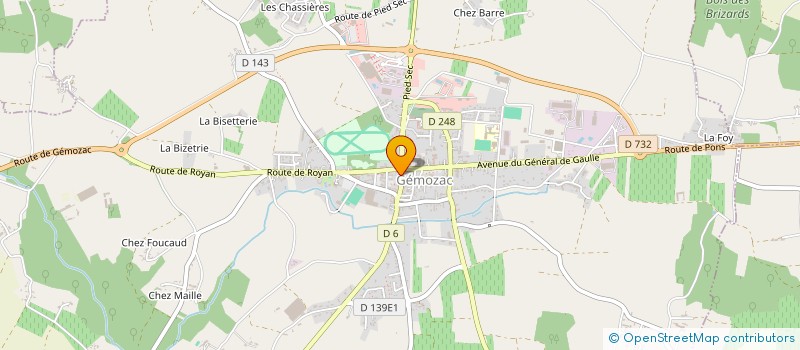 localisation de l'entreprise MADAME ESTELLE DUCHESNE  GEMOZAC