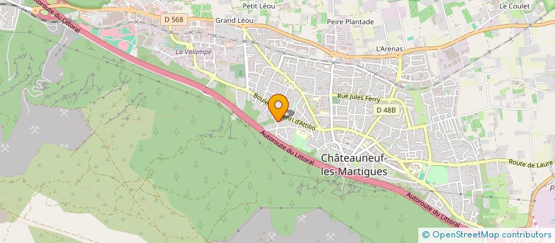 localisation de l'entreprise MADAME ESTELLE DUFOUR  CHATEAUNEUF-LES-MARTIGUES