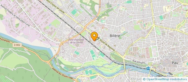 localisation de l'entreprise MADAME ESTELLE DUHIEU  BILLERE