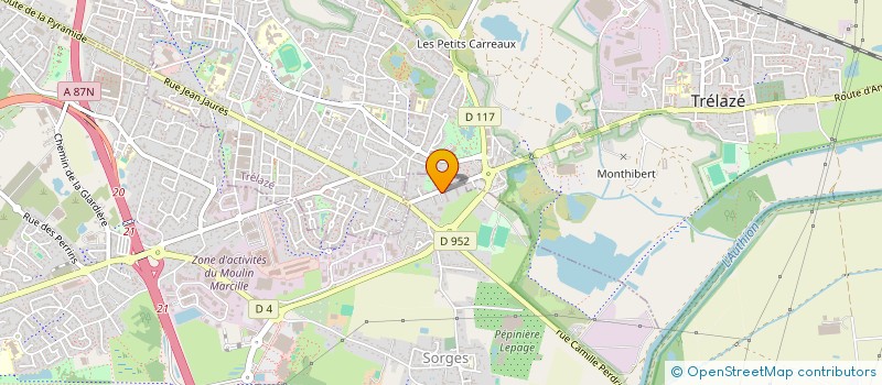 localisation de l'entreprise MADAME ESTELLE DUMESNIL  LES PONTS-DE-CE