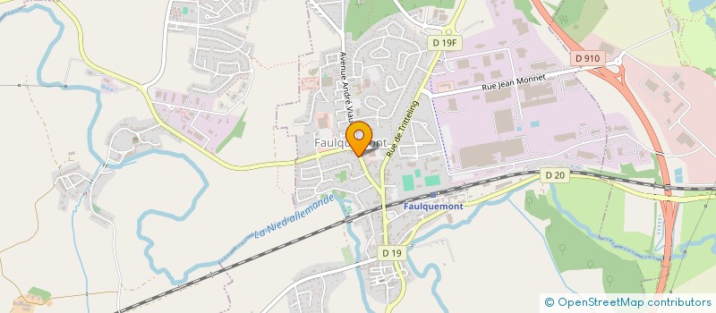 localisation de l'entreprise MADAME ESTELLE DUPONT  FAULQUEMONT