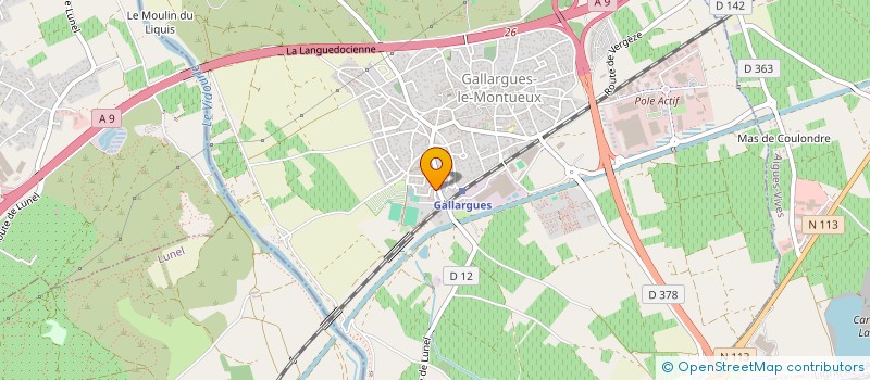 localisation de l'entreprise MADAME ESTELLE ECHINARD  GALLARGUES-LE-MONTUEUX