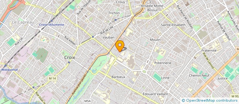 localisation de l'entreprise MADAME ESTELLE ELODIE LIAGRE  ROUBAIX