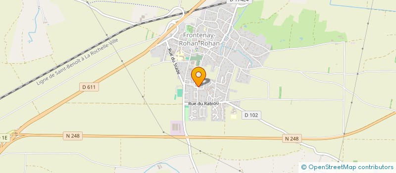 localisation de l'entreprise MADAME ESTELLE FAVRELIERE  FRONTENAY-ROHAN-ROHAN