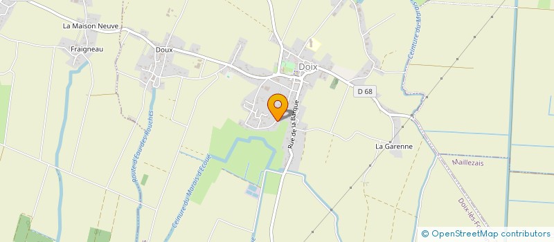 localisation de l'entreprise MADAME ESTELLE FERINE  DOIX LES FONTAINES