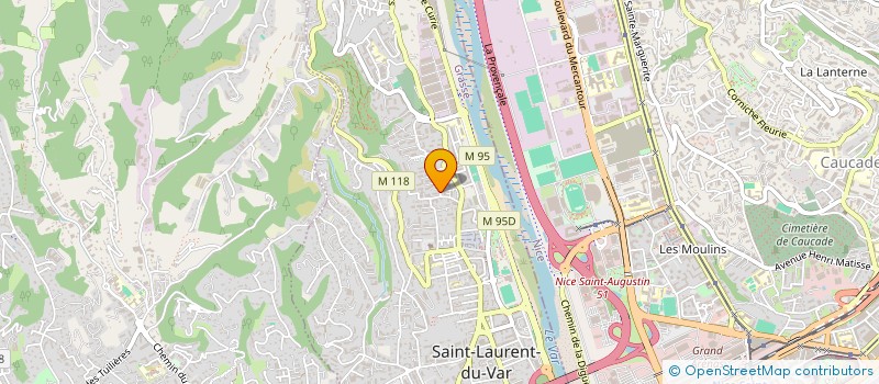 localisation de l'entreprise MADAME ESTELLE FONTAINE à SAINT-LAURENT-DU-VAR