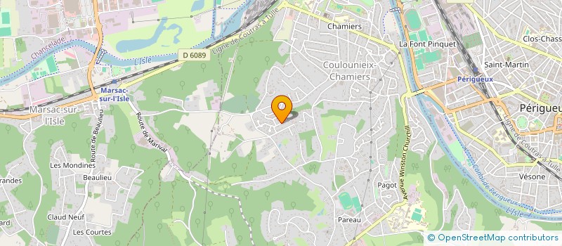 localisation de l'entreprise MADAME ESTELLE FOURNES  COULOUNIEIX-CHAMIERS