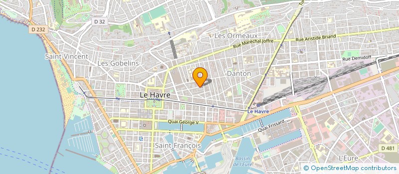 localisation de l'entreprise MADAME ESTELLE FRANCOIS à LE HAVRE