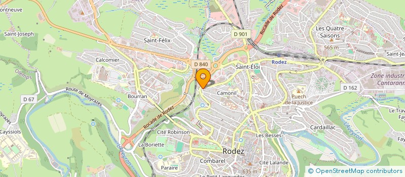 localisation de l'entreprise MADAME ESTELLE FRESIER à RODEZ