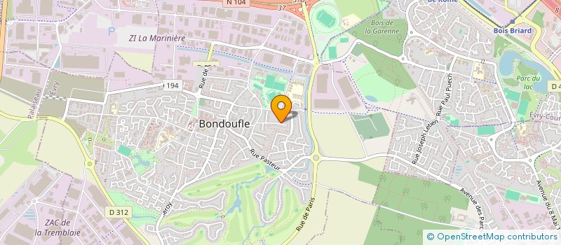 localisation de l'entreprise MADAME ESTELLE GARREAU à BONDOUFLE