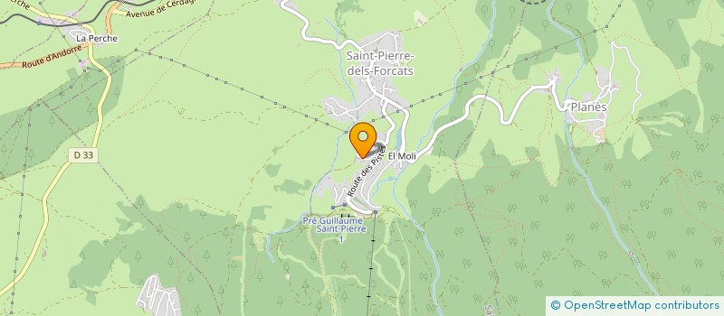 localisation de l'entreprise MADAME ESTELLE GAURENNE  SAINT-PIERRE-DELS-FORCATS