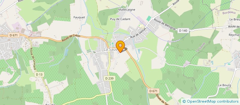 localisation de l'entreprise MADAME ESTELLE GONCALVES  LA SAUVE