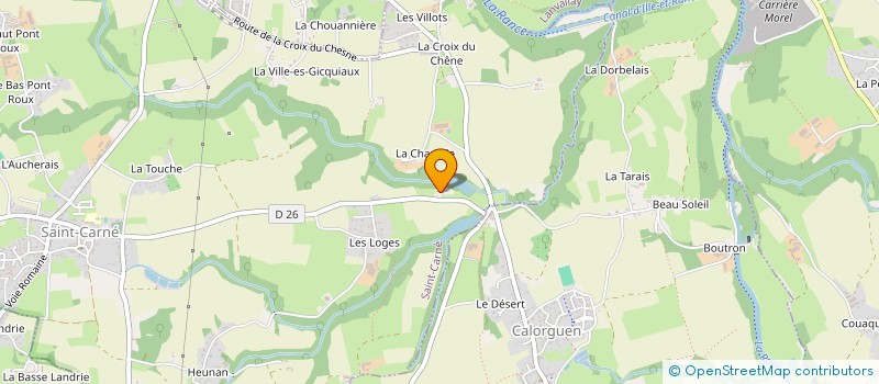 localisation de l'entreprise MADAME ESTELLE GOULARD  CALORGUEN