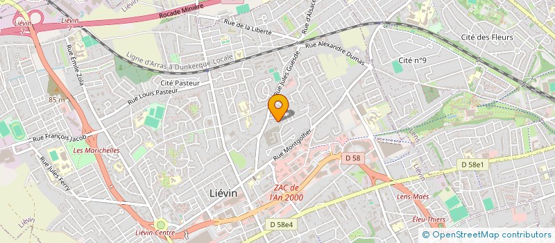 localisation de l'entreprise MADAME ESTELLE GRAS  LIEVIN