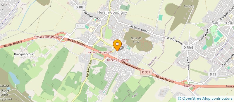 localisation de l'entreprise MADAME ESTELLE GREGORIS  HERSIN-COUPIGNY