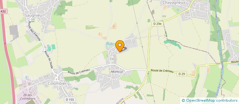 localisation de l'entreprise MADAME ESTELLE GRIMALDI  COLOMBIER-SAUGNIEU