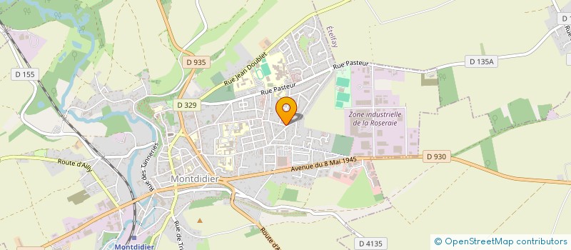 localisation de l'entreprise MADAME ESTELLE GROSJEAN  MONTDIDIER