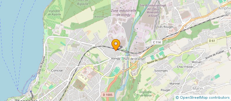 localisation de l'entreprise MADAME ESTELLE GRUSON à THONON-LES-BAINS