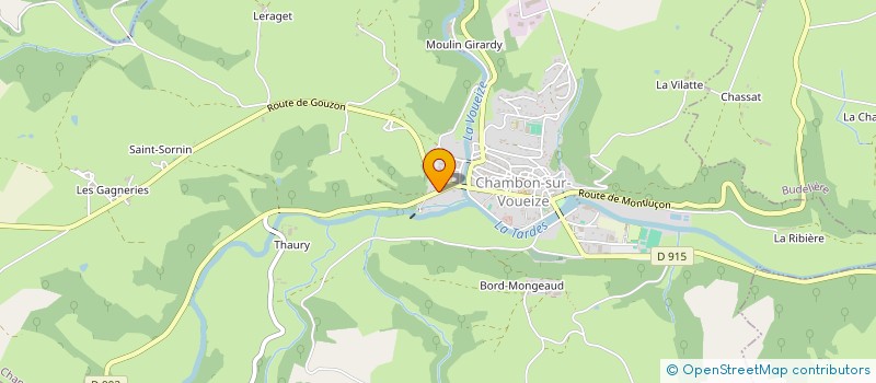 localisation de l'entreprise MADAME ESTELLE GUYON DE MONTLIVAULT  CHAMBON-SUR-VOUEIZE