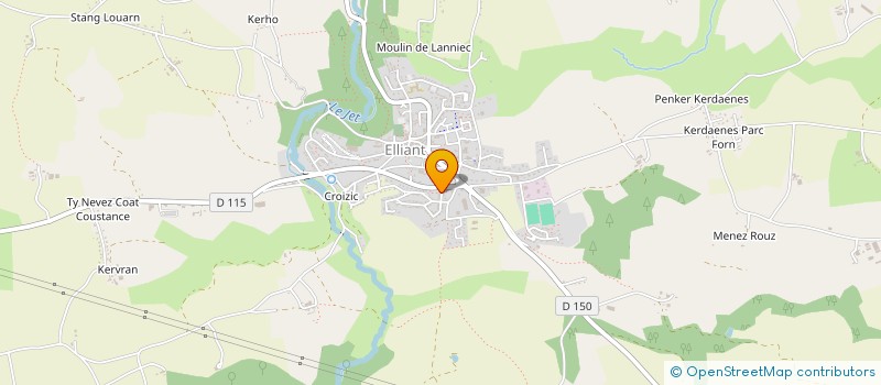 localisation de l'entreprise MADAME ESTELLE HANIQUE  ELLIANT