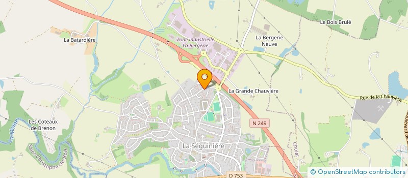 localisation de l'entreprise MADAME ESTELLE HERISSE  LA SEGUINIERE