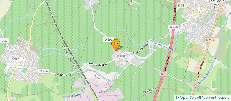 localisation de l'entreprise MADAME ESTELLE HERNANDEZ  PASSA