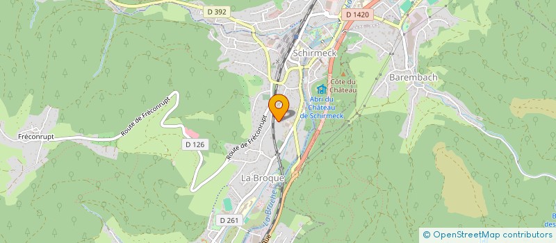 localisation de l'entreprise MADAME ESTELLE HIEGEL  LA BROQUE