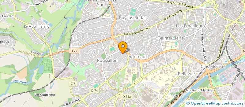localisation de l'entreprise MADAME ESTELLE HITIER à LIMOGES